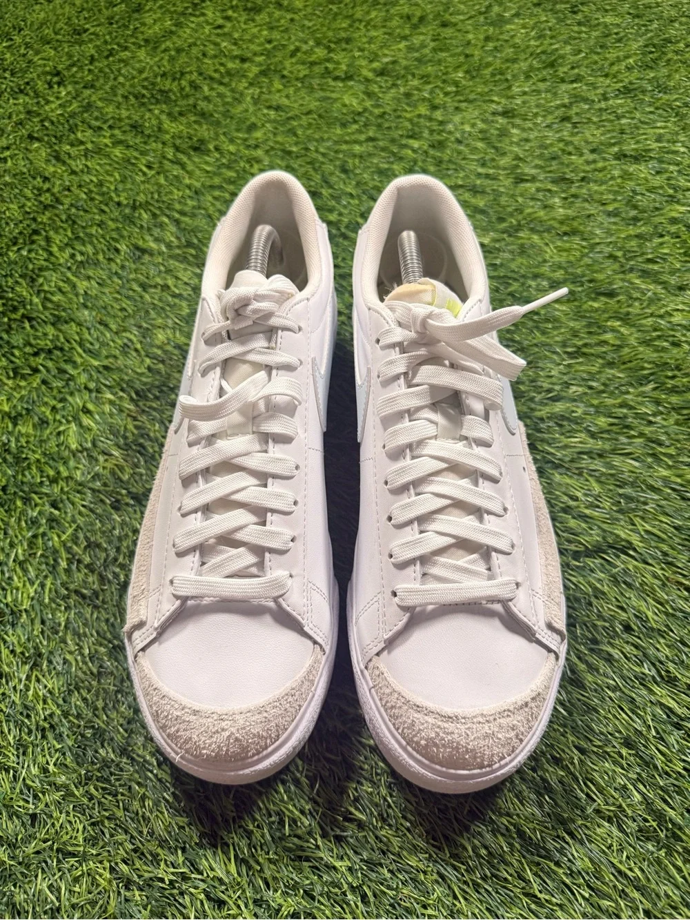 Nike Blazer Low Platform White light Lemon twist blue sneakers Womens size 10